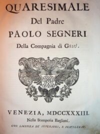 Quaresimale Segneri